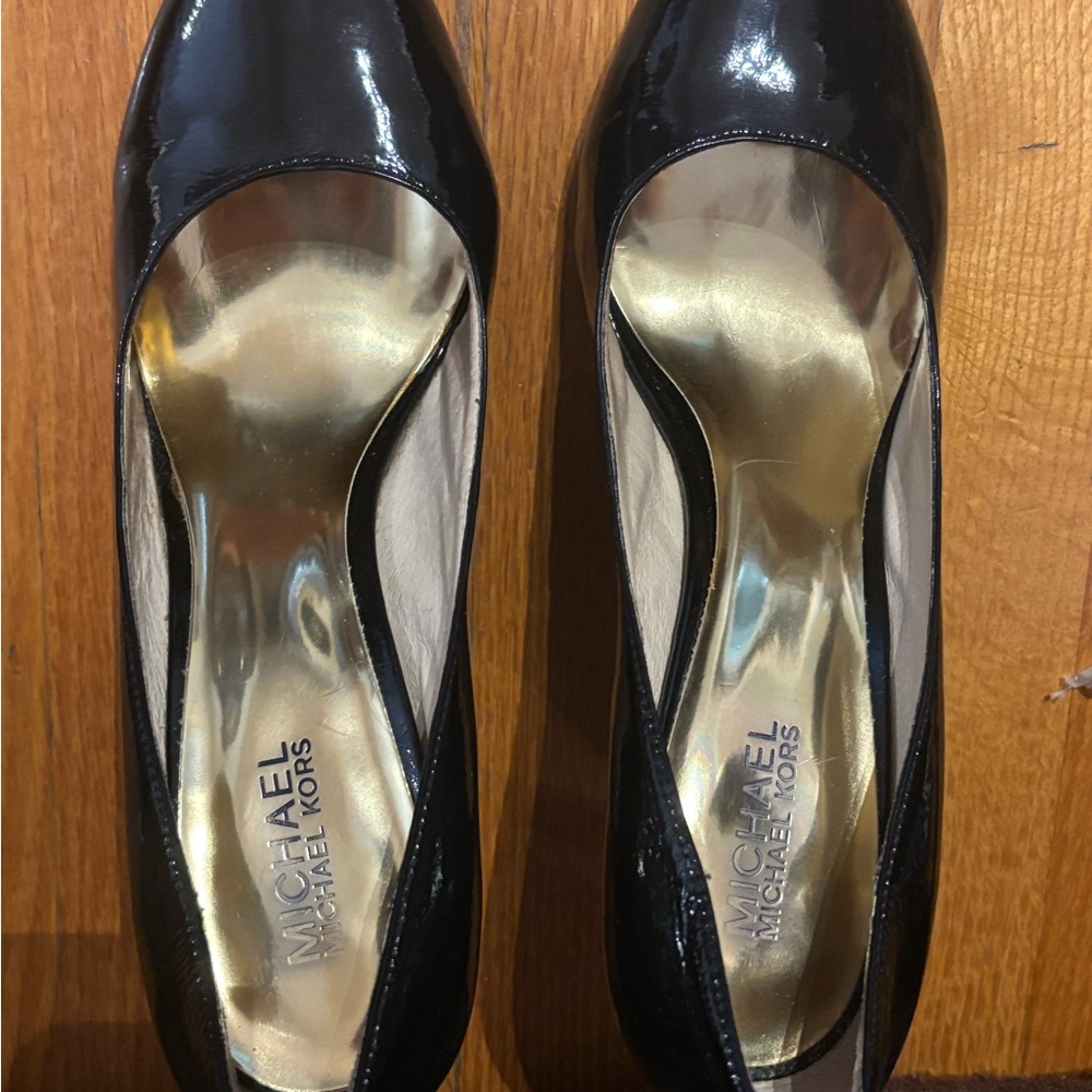 Michael Kors Black Patent Leather Heels